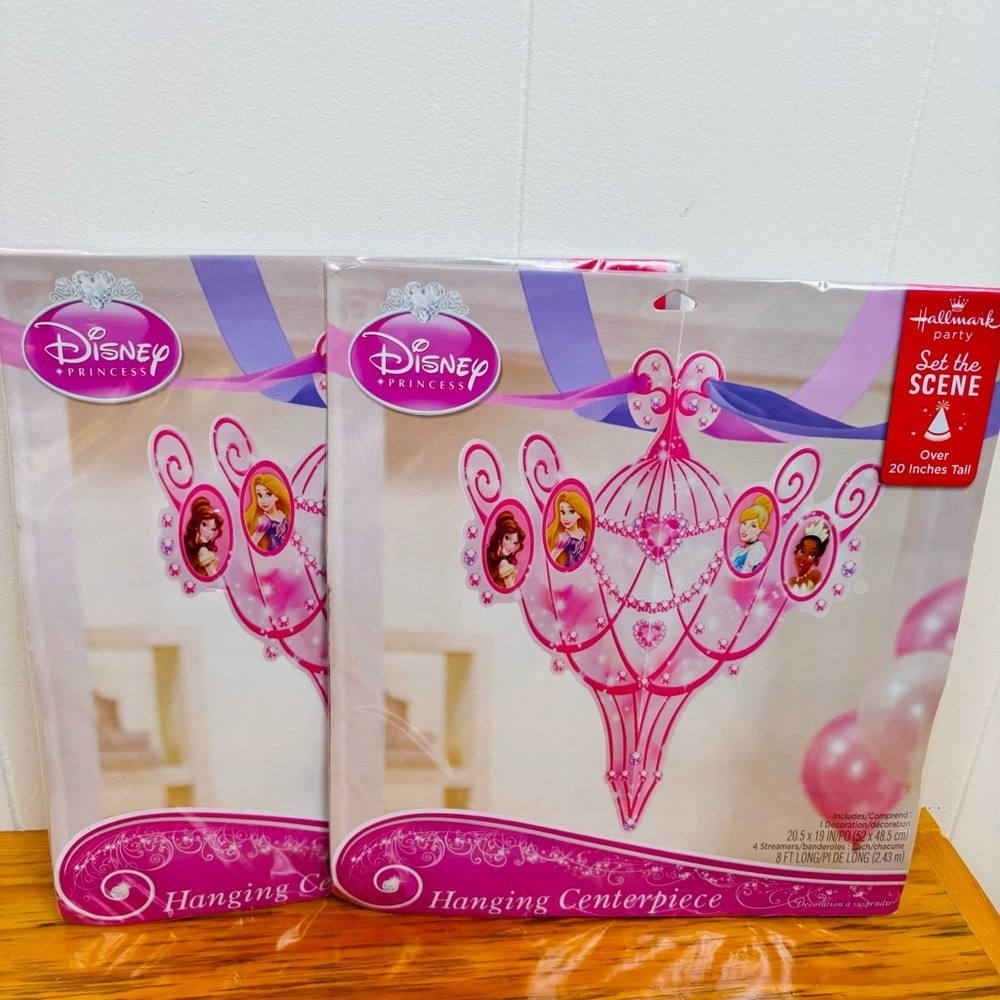 Disney Princess Hallmark Lot 2 Party Set the Scene Hanging Center Pieces